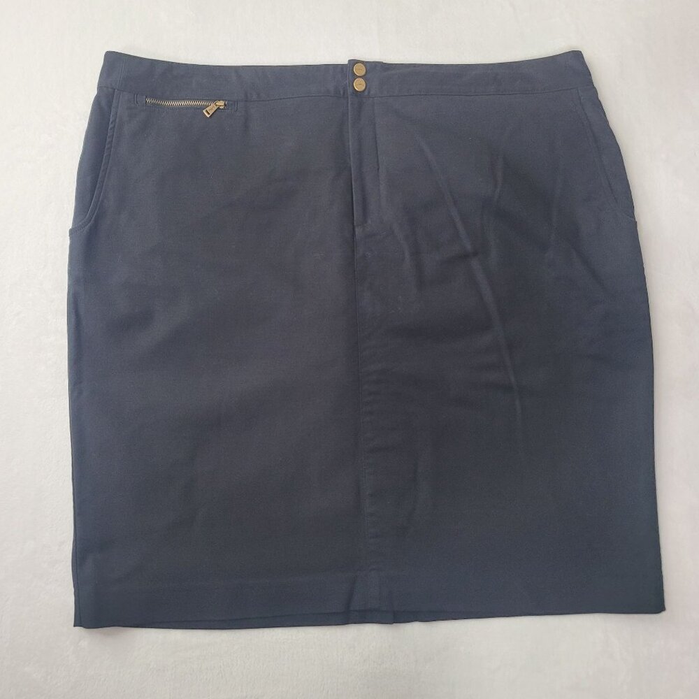 Lauren Ralph Lauren Women's Black Pencil Skirt Size 22W - Picture 1 of 12
